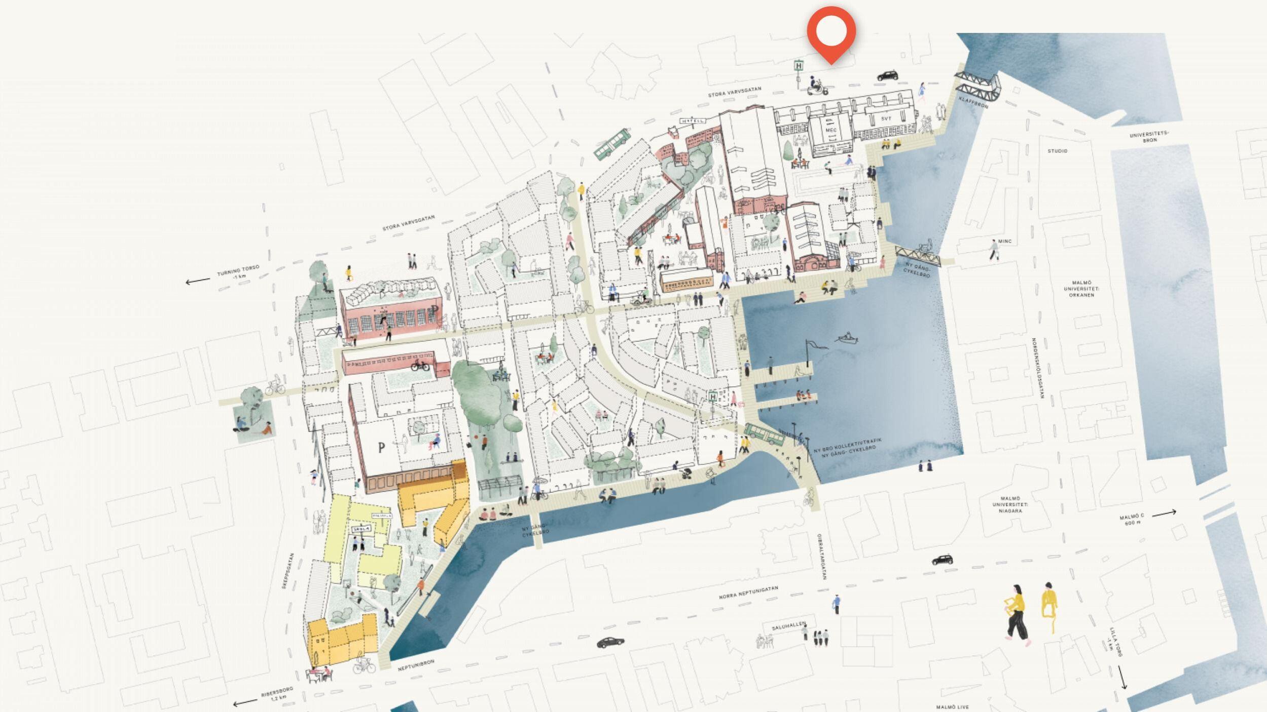 Illustration of Varvsstaden